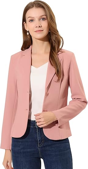 Women's office suit jacket Stretch lapel long sleeve jacket suit jacket