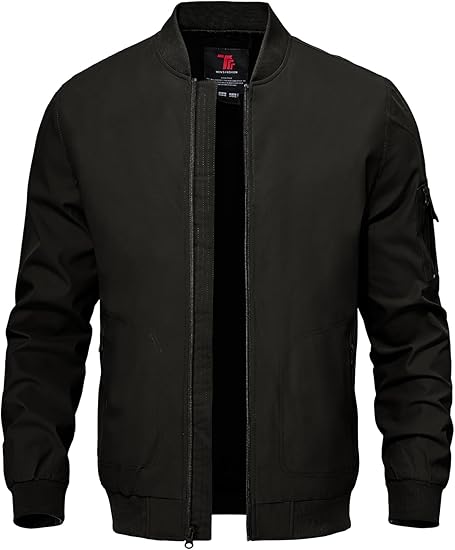 Lightweight bomber jacket for men