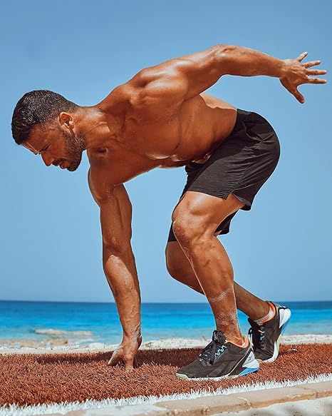 2 pieces men's athletic shorts