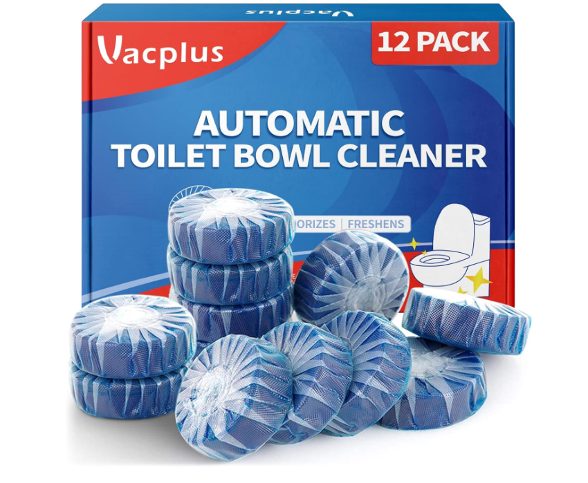 Vacplus Automatic Toilet Cleaner, Bathroom Toilet Tank cleaner (12 sets),VA-T165