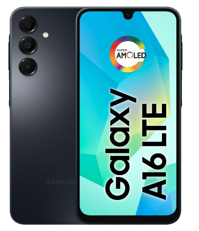 Galaxy A16 4G Dual SIM Card (128GB, 2025) 6.7-inch 90Hz AMOLED, splash-proof, 8-core, 50MP camera (factory unlocked for international model, suitable for GSM, worldwide) A165M/DS (25W fast charger kit