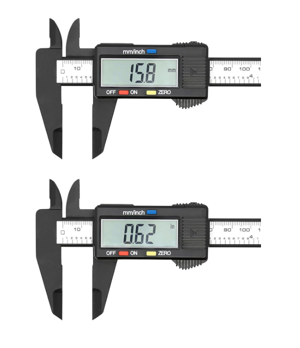 Electronic digital caliper, plastic vernier caliper