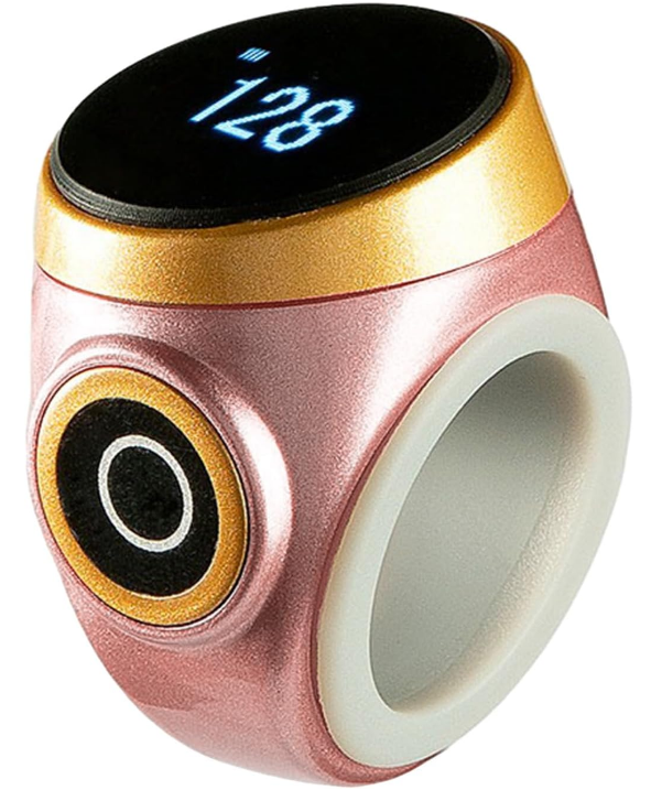  VLSQHNCF Tasbih Counter Zikr Rings, Smart Tasbeeh, Electronic Digital Tasbih Rings, Finger for Muslims, Prayer, Reminder, Home